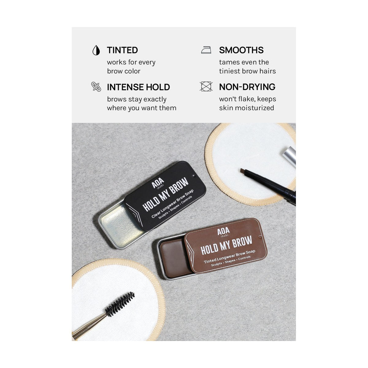 AOA Studio Hold My Brow Tinted Bar Soap