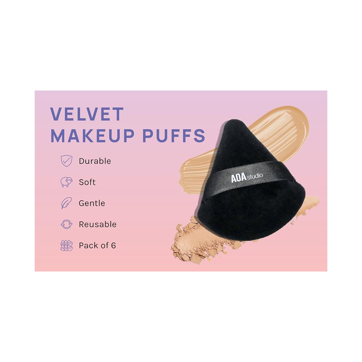 AOA Studio Velvet Puffs