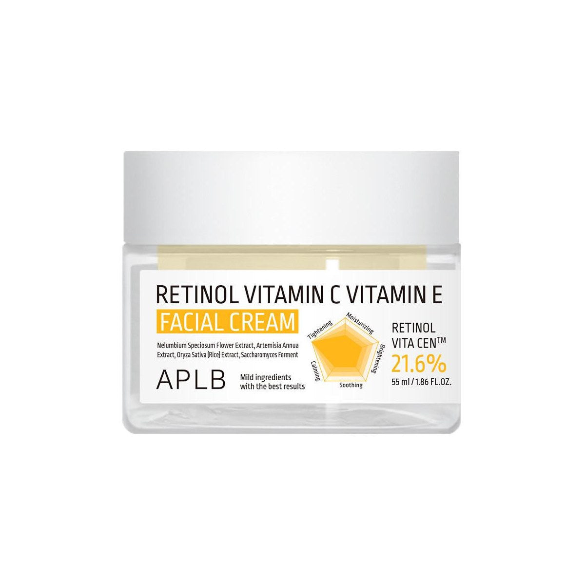 APLB Retinol Vitamin C Vitamin E Facial Cream 55ml