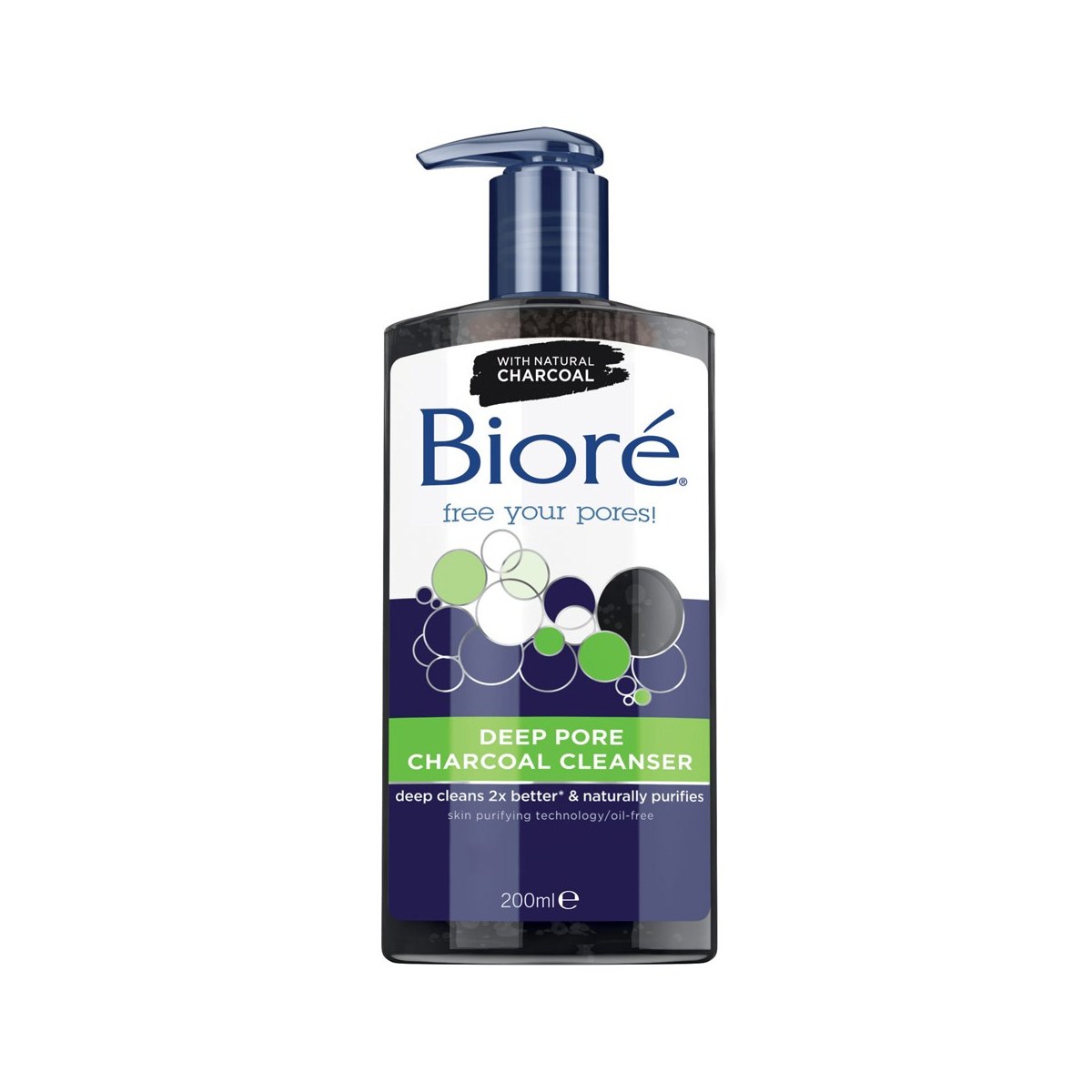 Biore Charcoal Deep Pore Cleaner 200ml