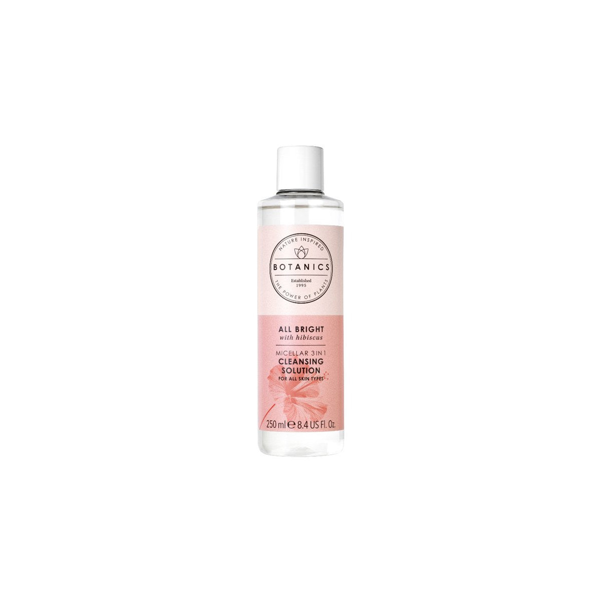 Botanics All Bright Hibiscus Micellar 3 in 1 Cleansing Solution 250ml