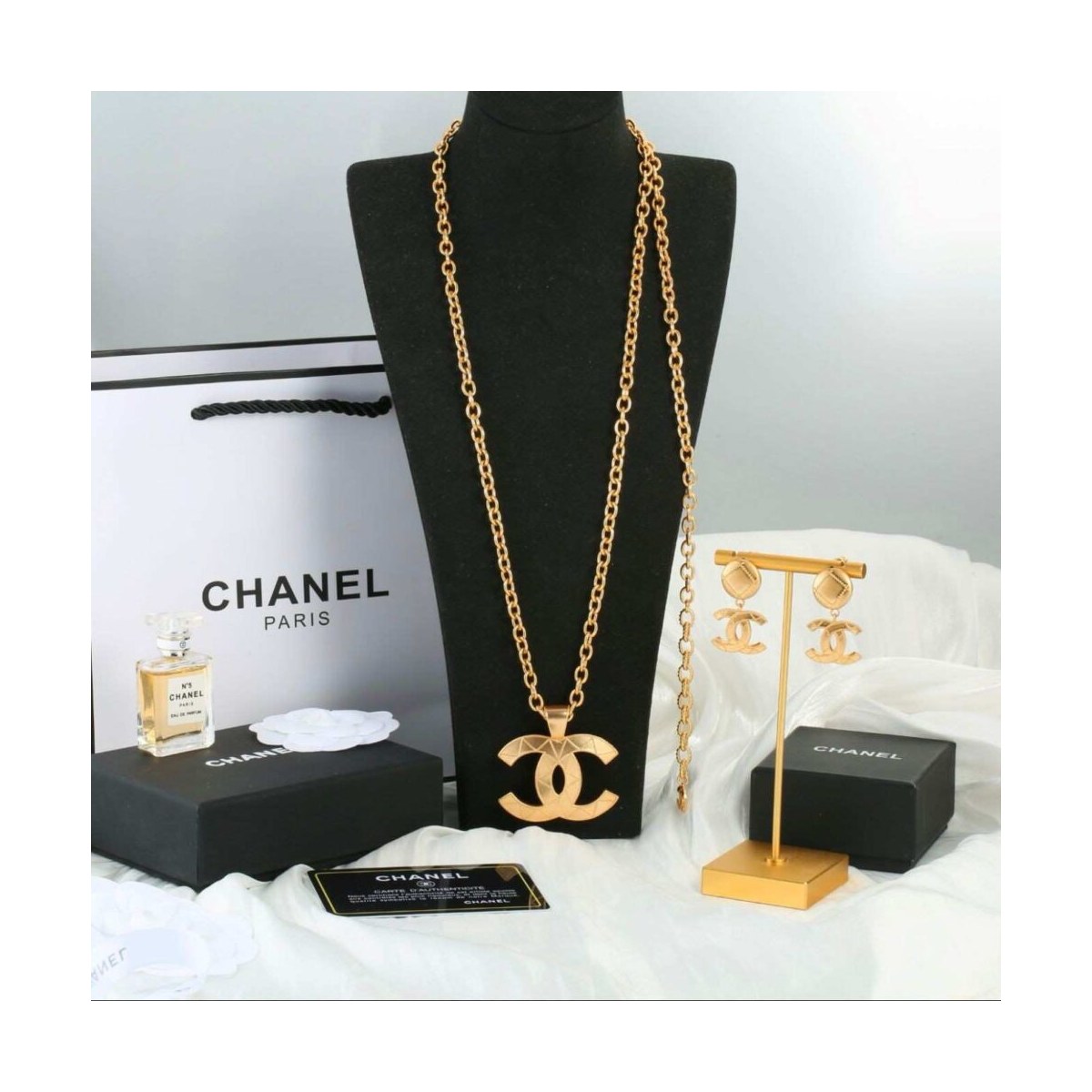 Channel Gold Chain Set Cgs