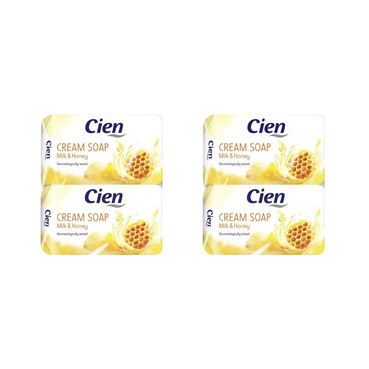 Cien Bodycare Soap Pack 4 500g Pure