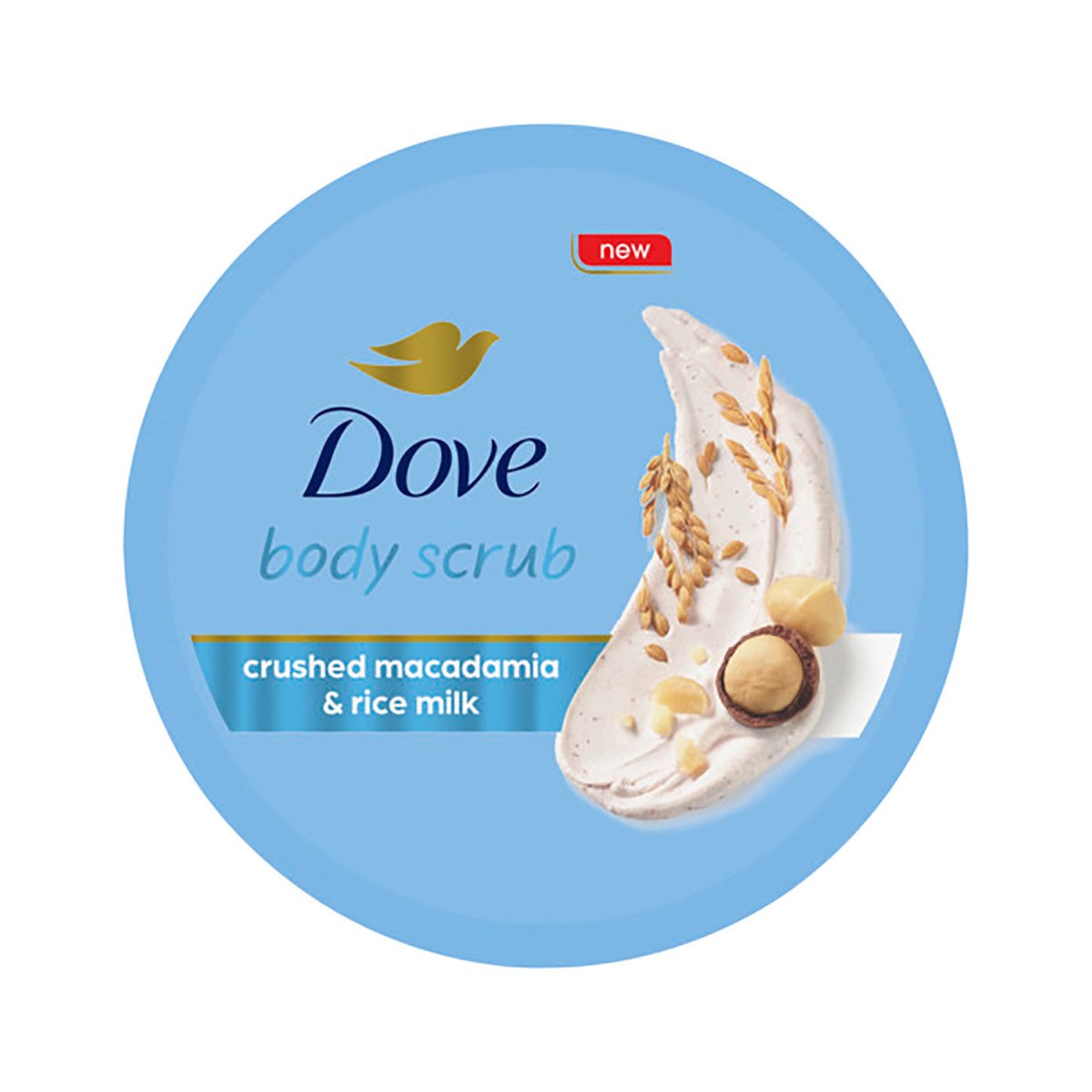 Dove Body Scrub Crushed Macadamia & Rice Milk 3.5oz