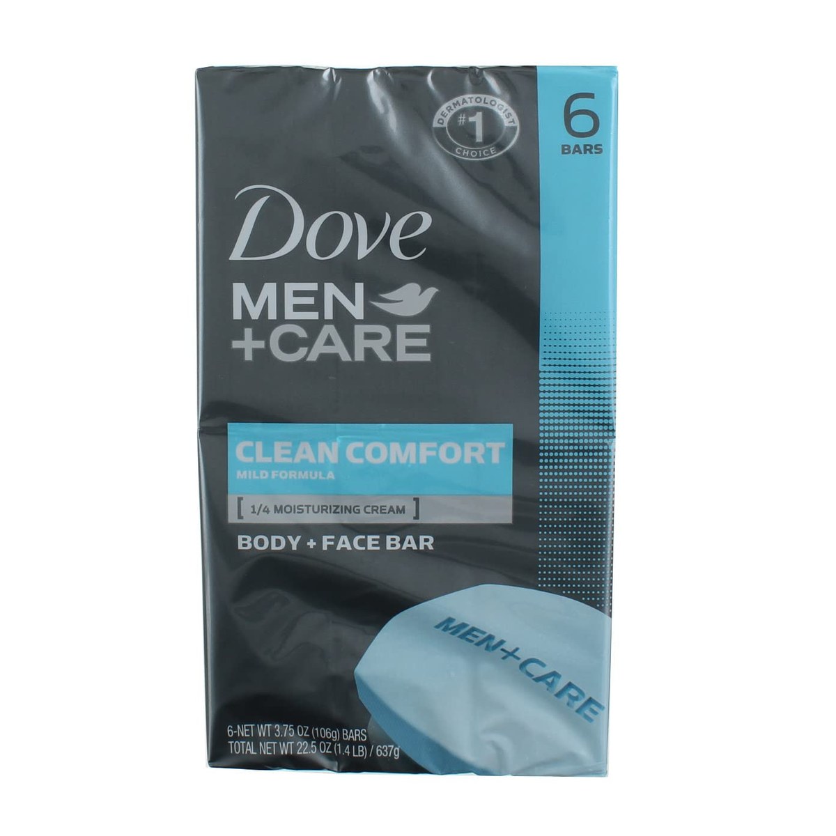 Dove Men+care Clean Comfort Body+face Bar Single