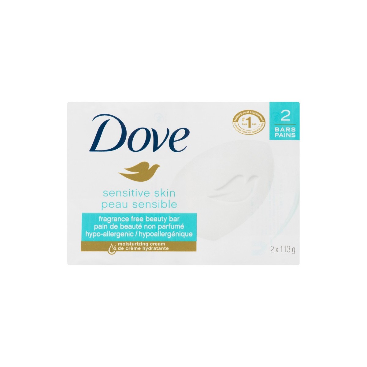 Dove Sensitive Skin Beauty Bar Soap 113g