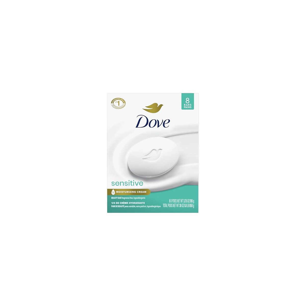 Dove Sensitive Skin Pack)10 Soap 1.13kg