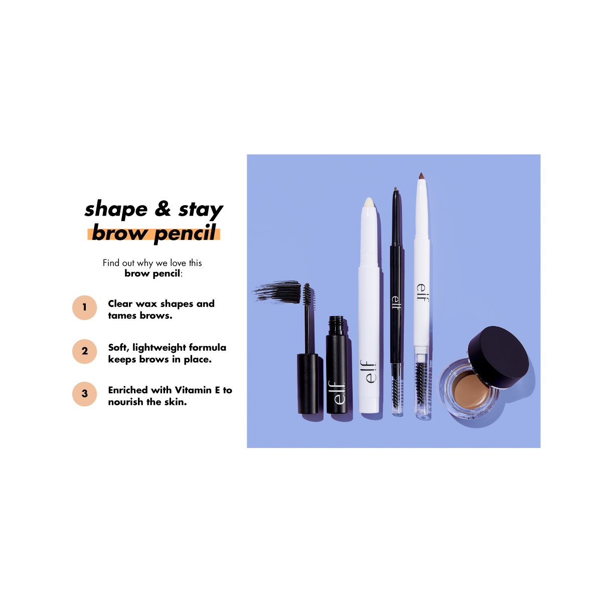 E.l.f Shape & Stay Brow Pencil
