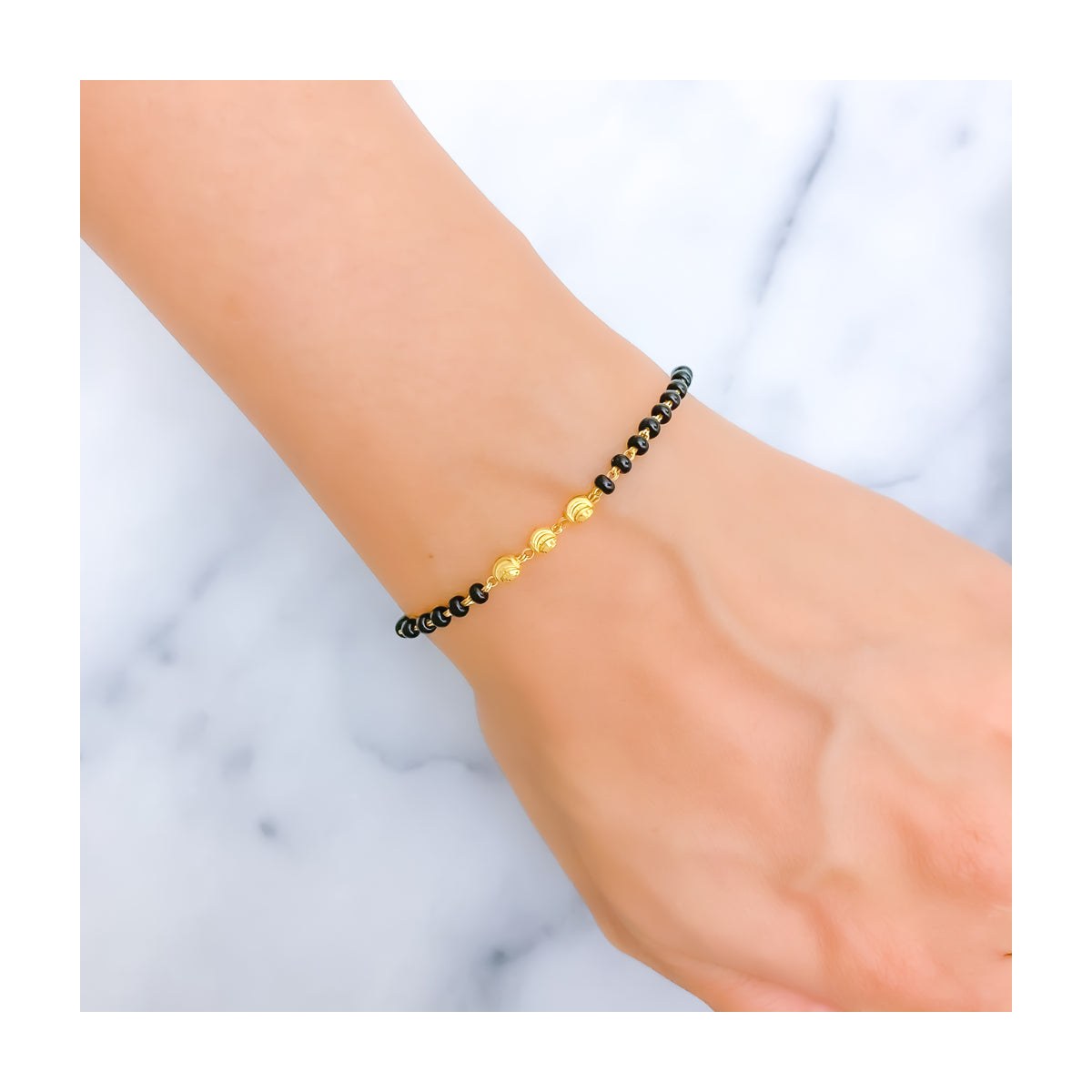 Gold & Black Bracelet