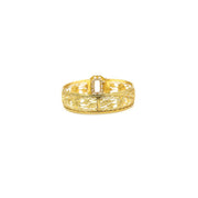 Gold Filigree Hinge Bangle