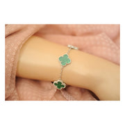 Green Clover Charm Bracelet