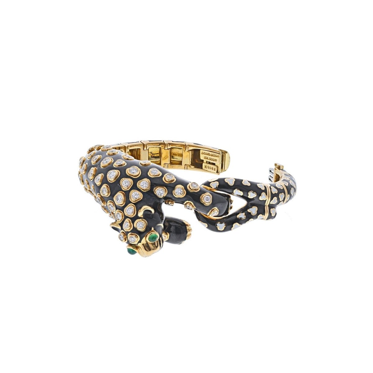 Green & Gold Leopard Bracelet