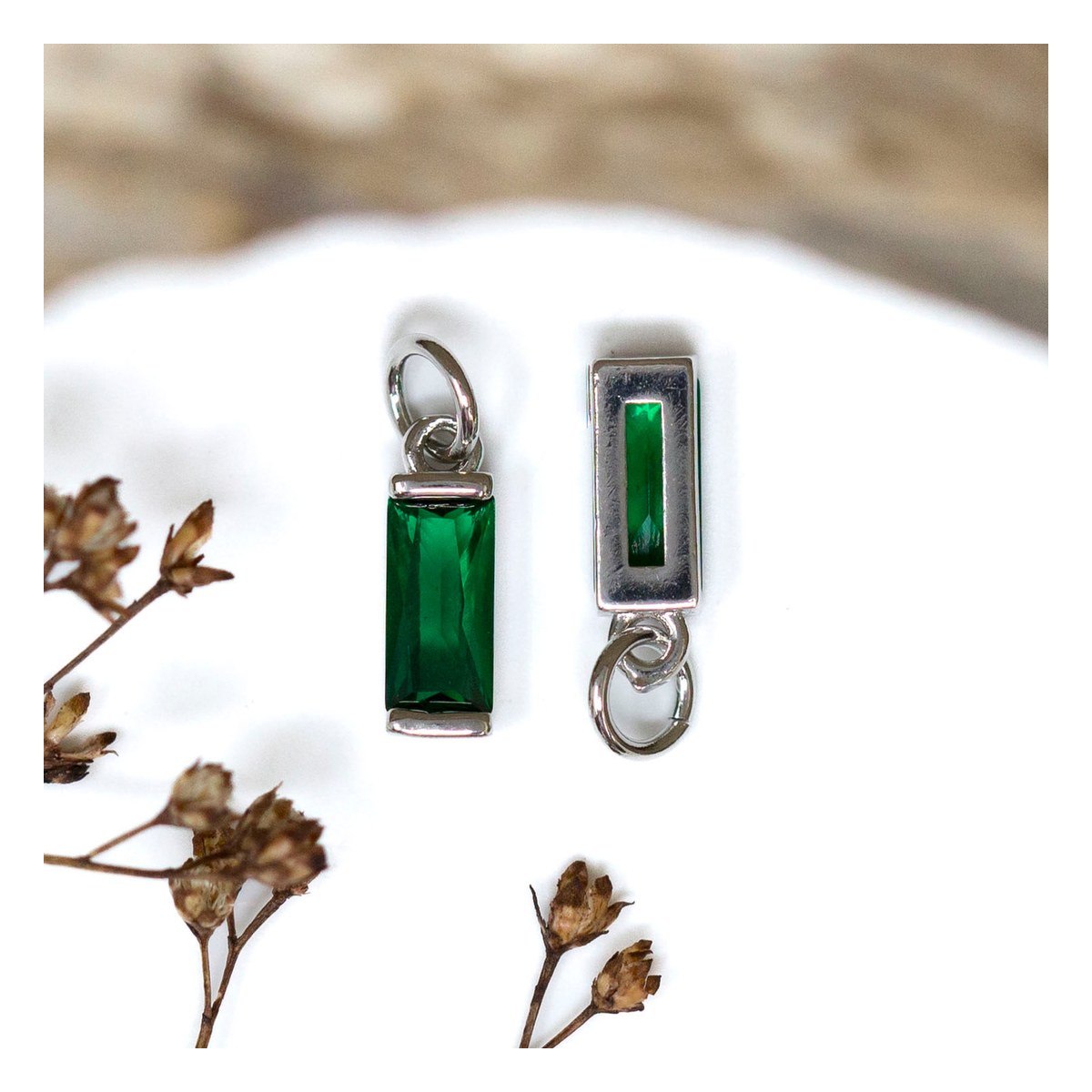 Green & Silver Charm