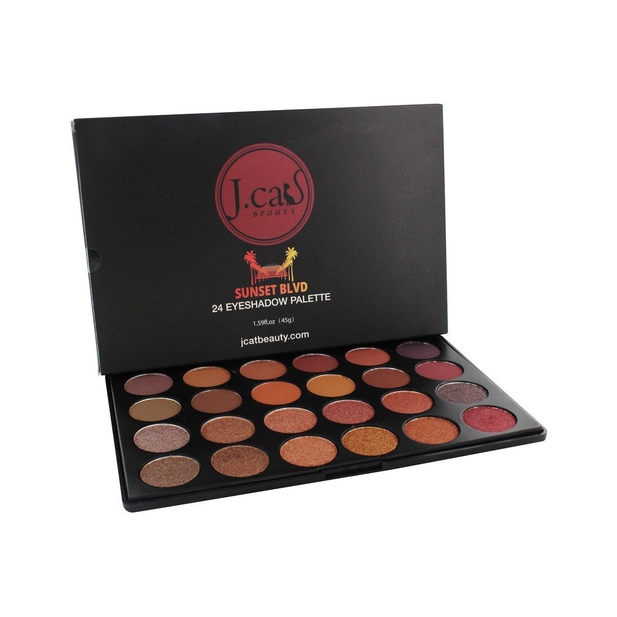 J.cat Beauty Sunset Blvd 24 Eyeshadow Pallette