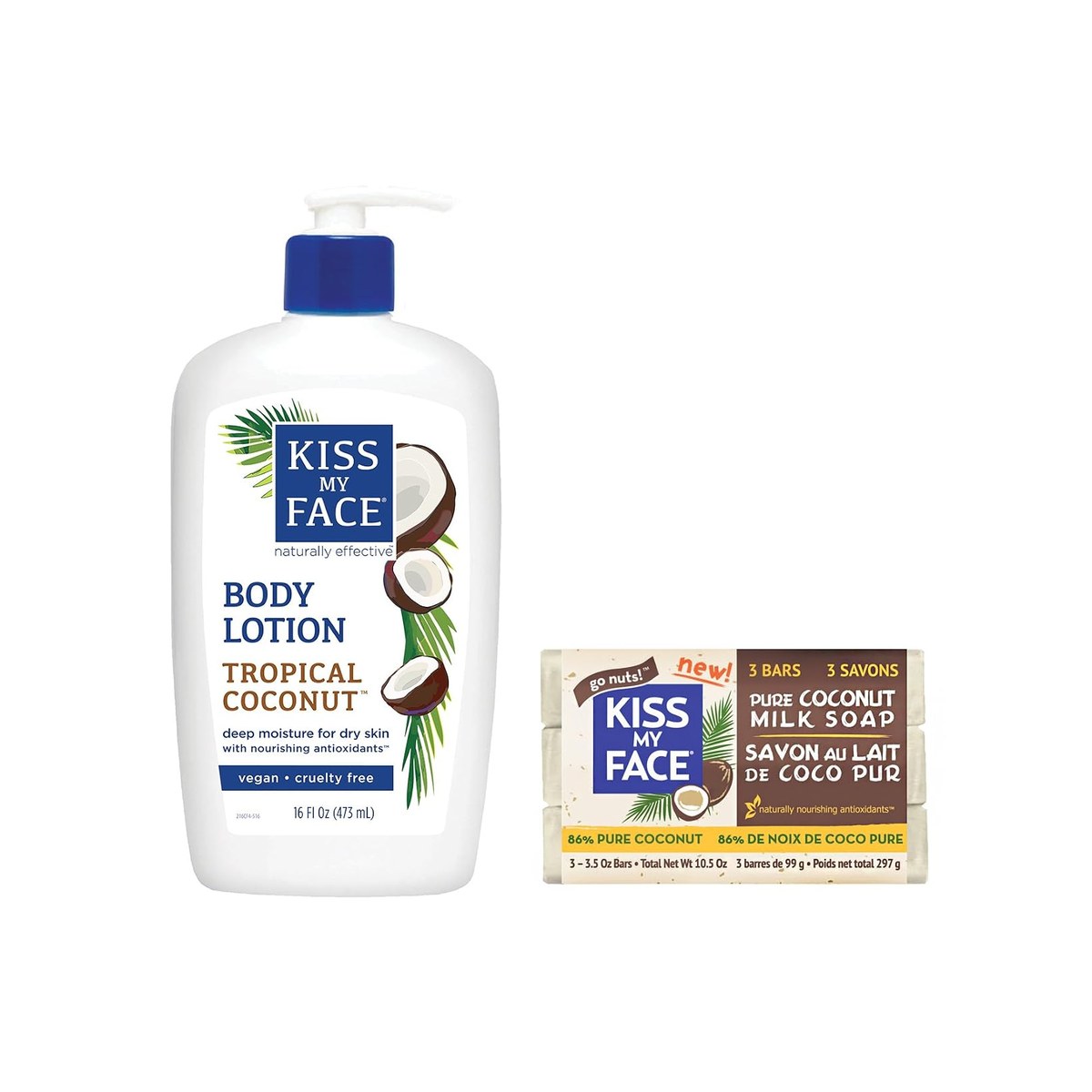 Kiss My Face Pure Coconut Milk Soap 297g