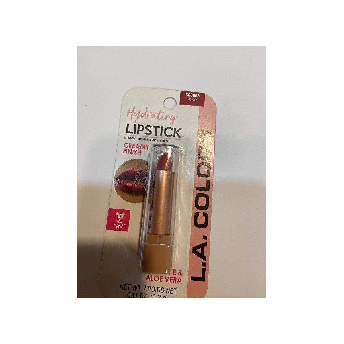 L.A Colors Hydrating Lipstick Creamy Finish Aloe Vera 3.2g