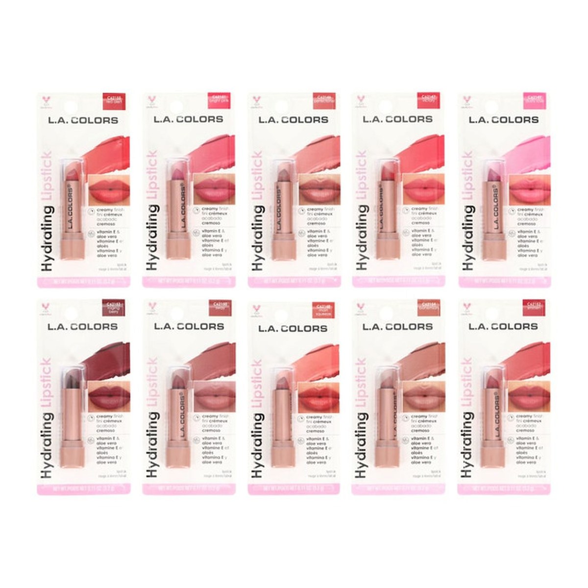 L.A Colors Hydrating Lipstick Creamy Wear