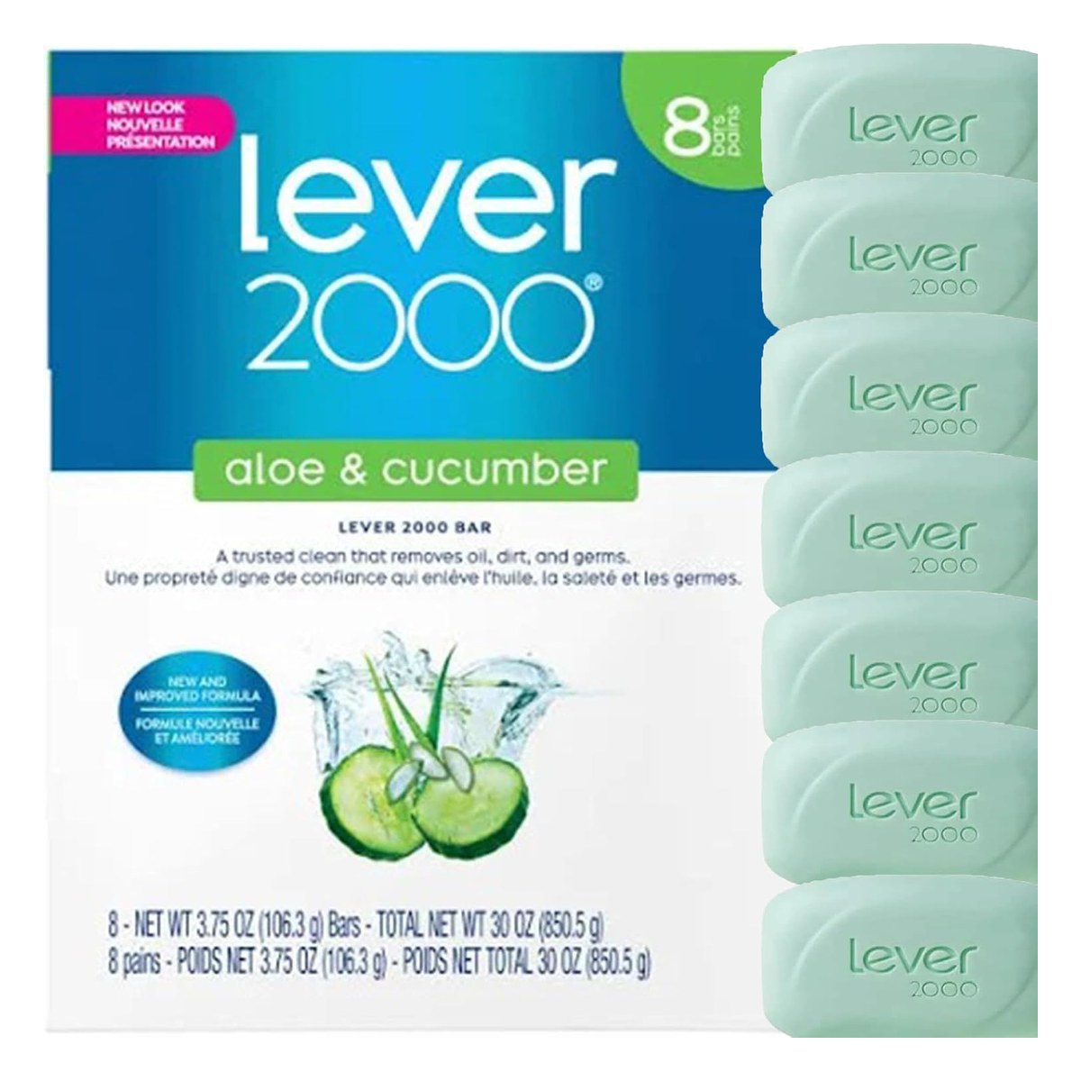 Lever 2000 Aloe & Cucumber Soap Pack(8 904g