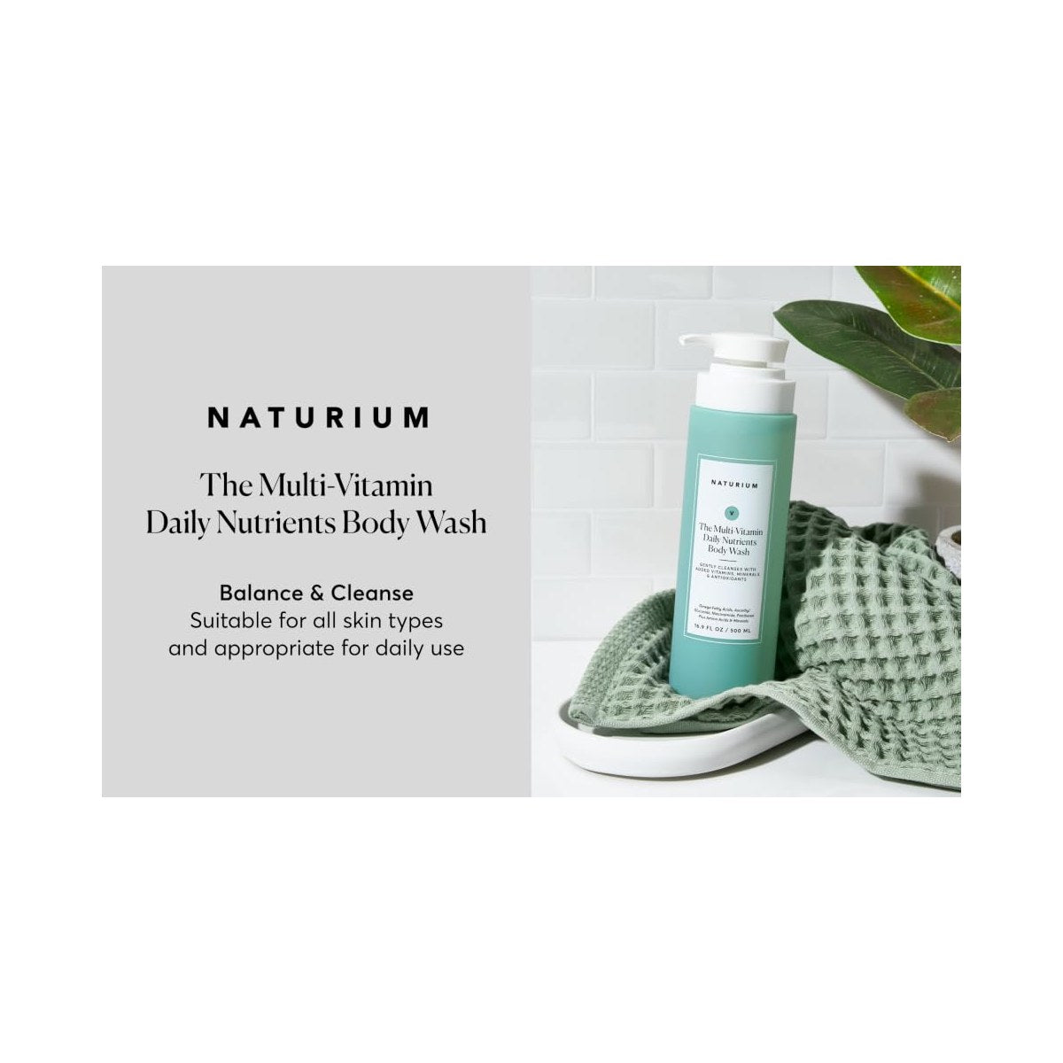 Naturium the Multivitamin Daily Nutrients Body Wash 16.floz