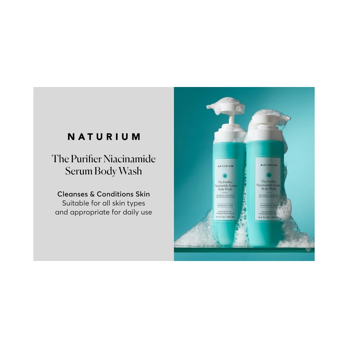 Naturium the Purifier Niacinamide Serum Body Wash