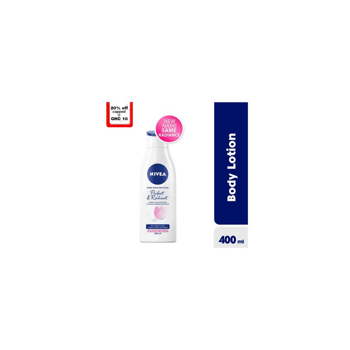 Nivea Natural Perfect & Radiant Body Lotion 400ml