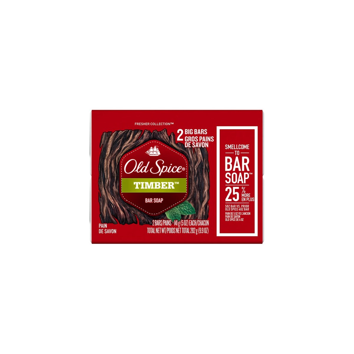Old Spice Timber Bar Soap Pack 6 678g