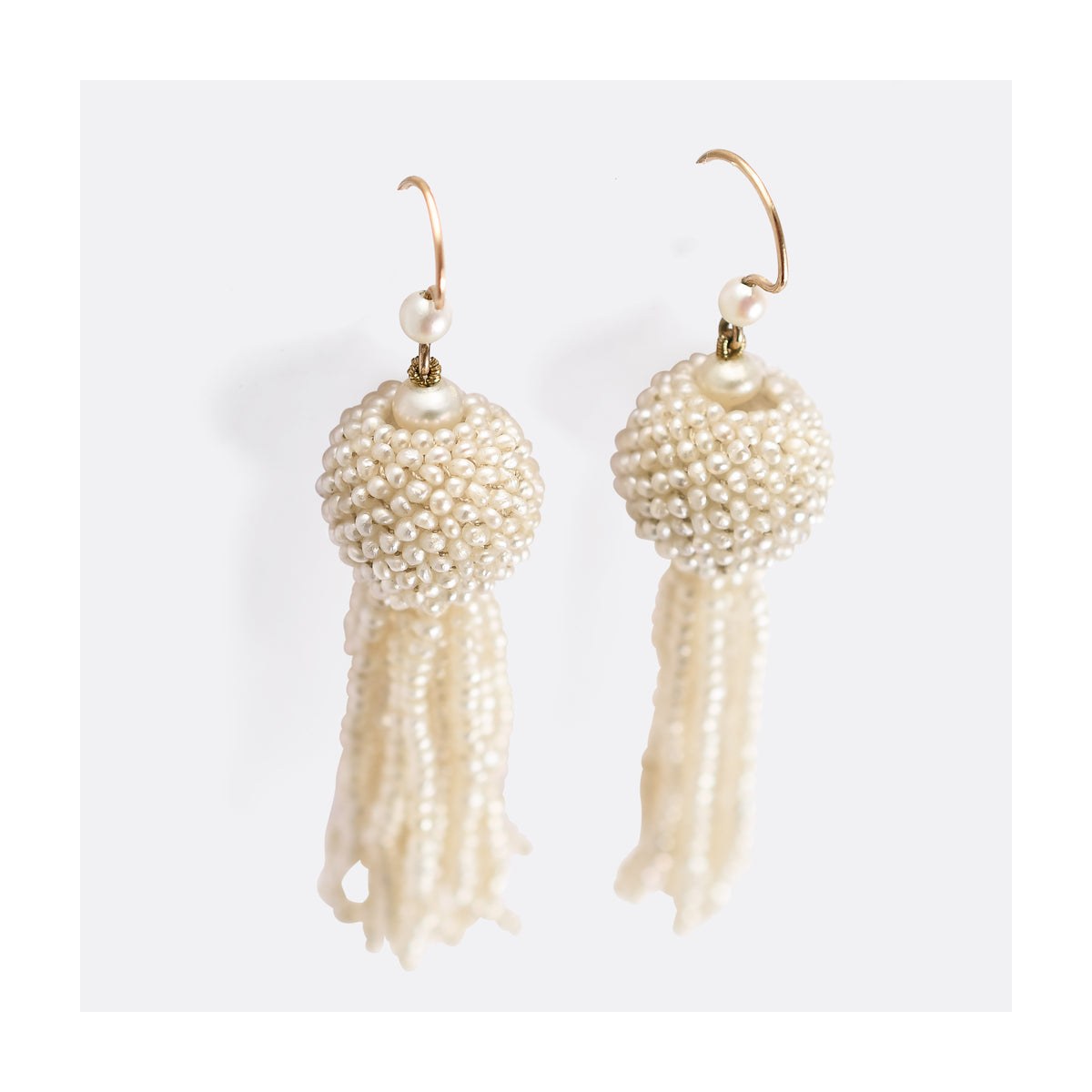 Pearl Tassel Drop Earrings