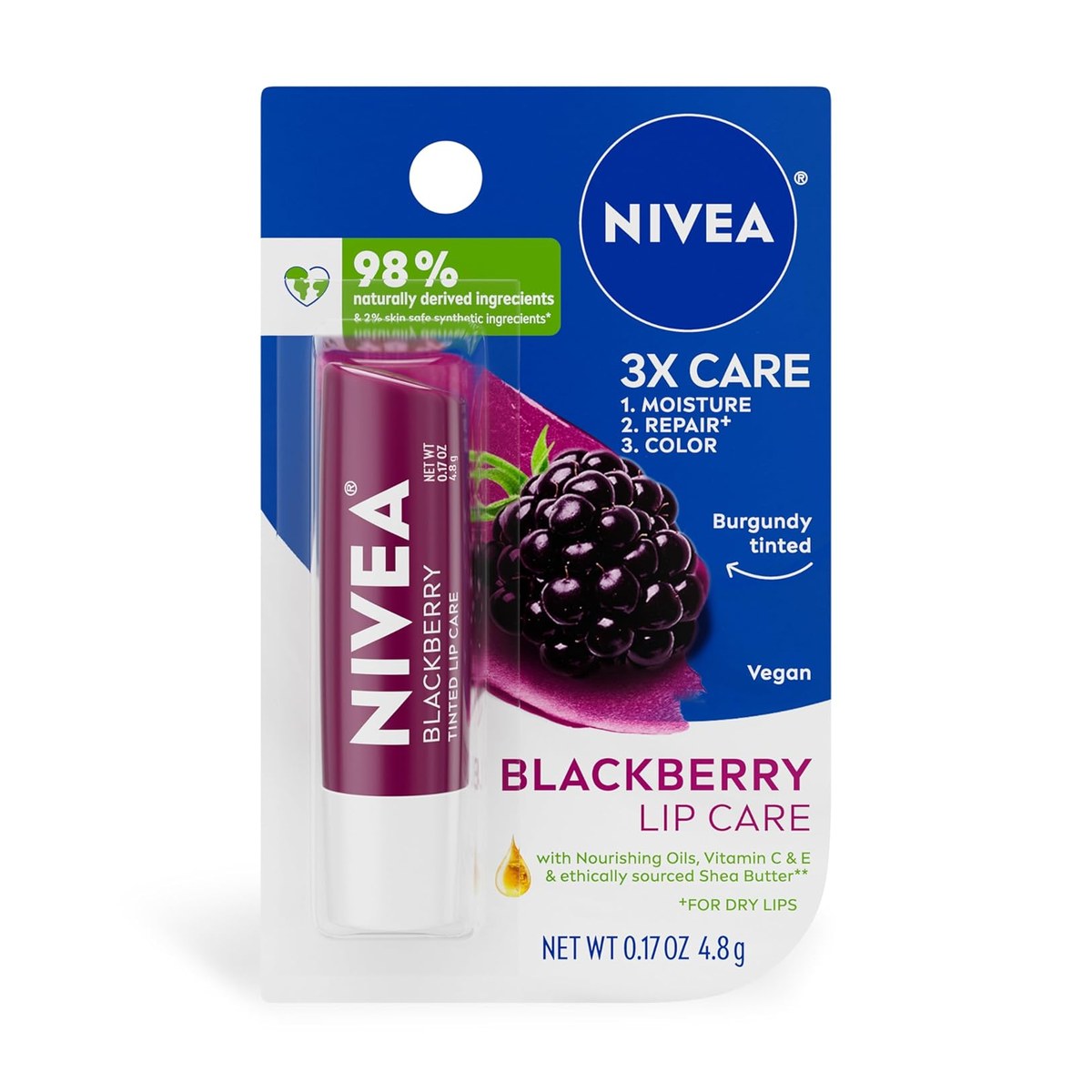 Pretty Moisturising Lip Balm Black Berry Blast