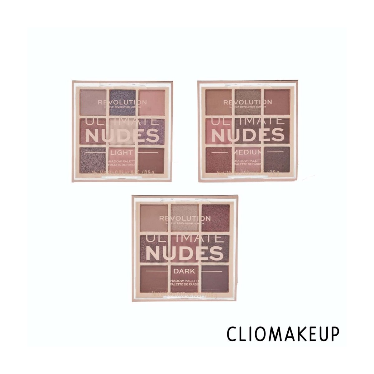 Revolution Ultimate Nudes Dark Shadow Palette