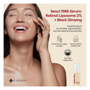 Secret Seoul 1988 Serum : Retinal Liposome 2% + Black Ginseng 30ml