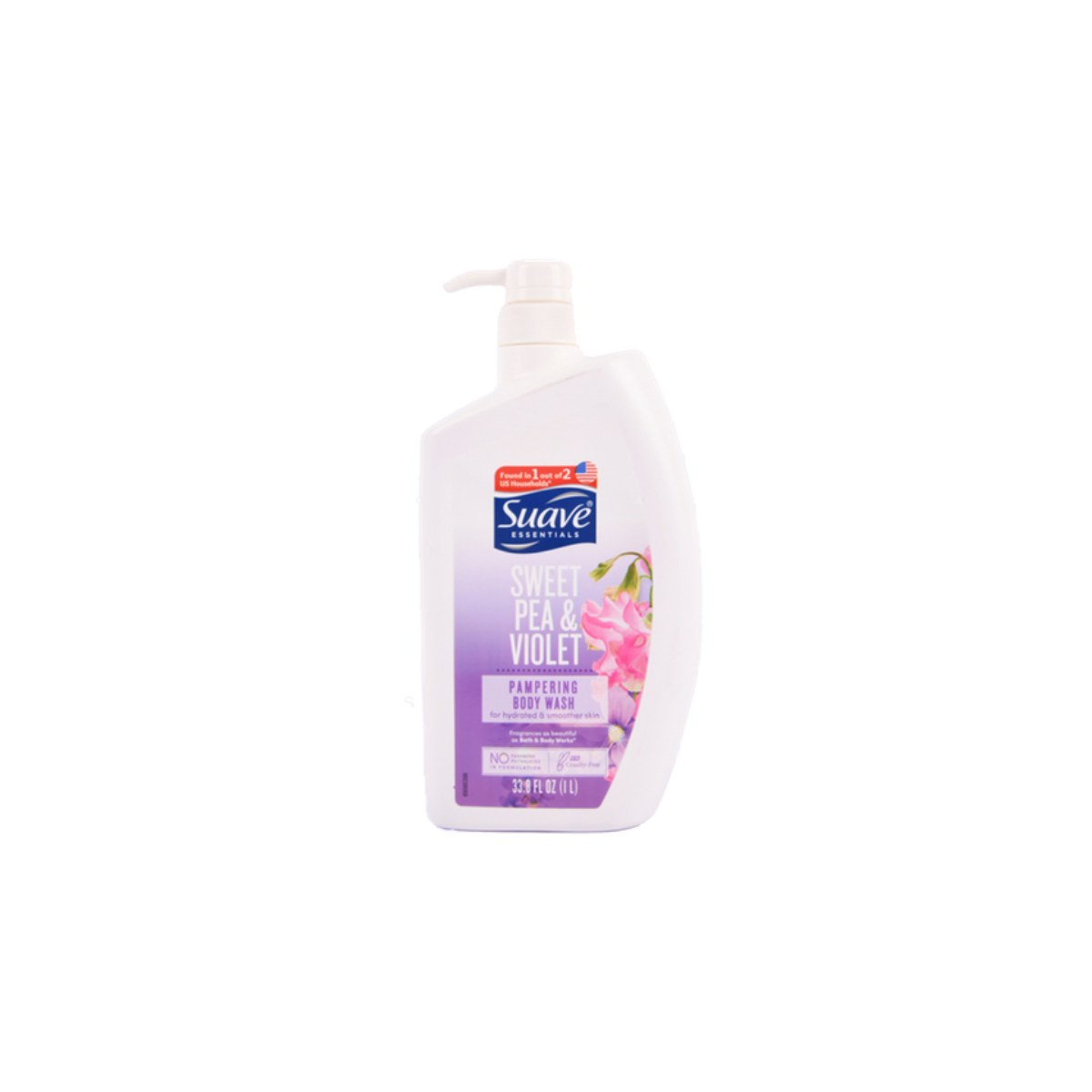 Suave Essentials Sweet Pea and Violet Body Wash 354ml