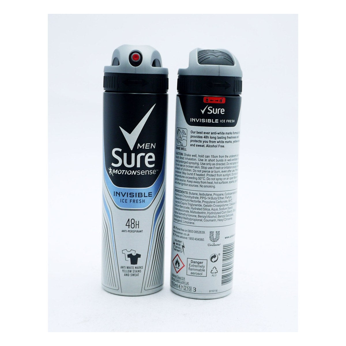 Sure Men Deo Spray Motion Sense Invisible Ice Fresh 250ml