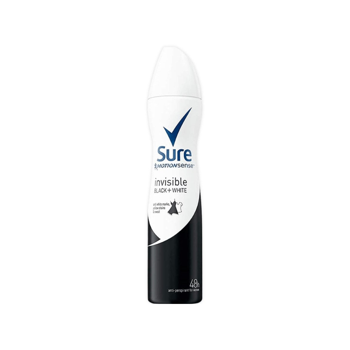 Sure Motion Sense Invisible on Black+white Clothes 250ml