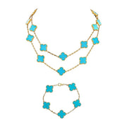 Van Cleef & Arpels Vintage Alhambra Neckace and Earring Set