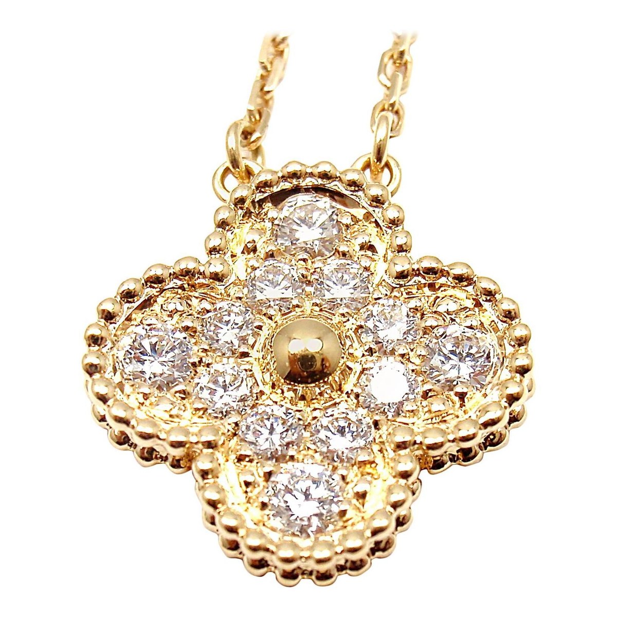 Van Cleef & Arpels Vintage Alhambra Necklace Single
