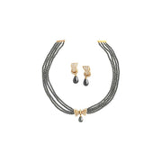 Vancliff Necklace with Earring Ash Chain