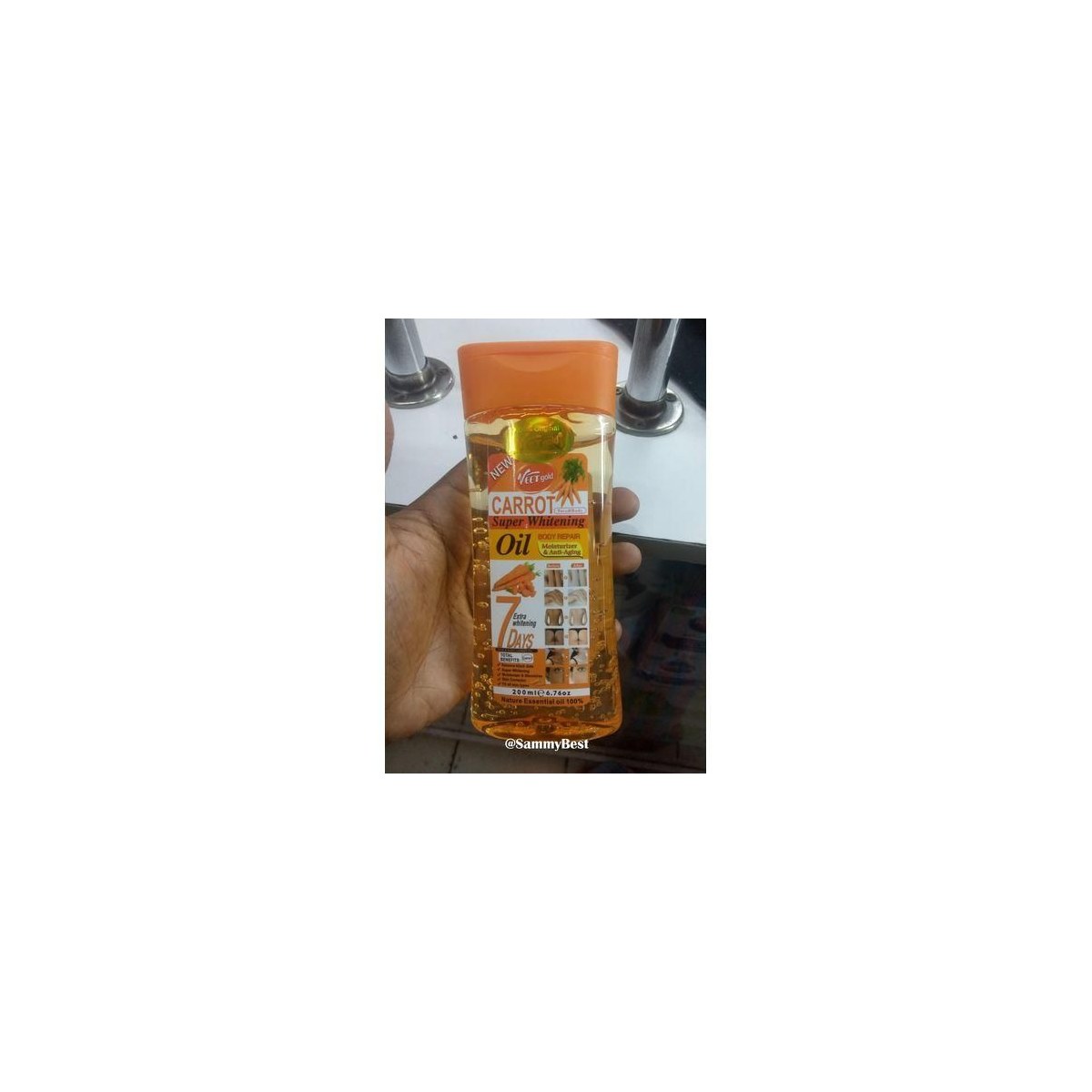 Veet Gold Carrot Face & Body Whitening Oil 500ml