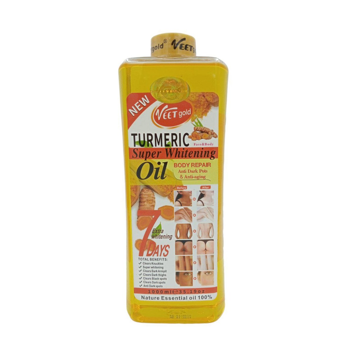 Veet Gold Tumeric Super Whitening Oil 1000ml