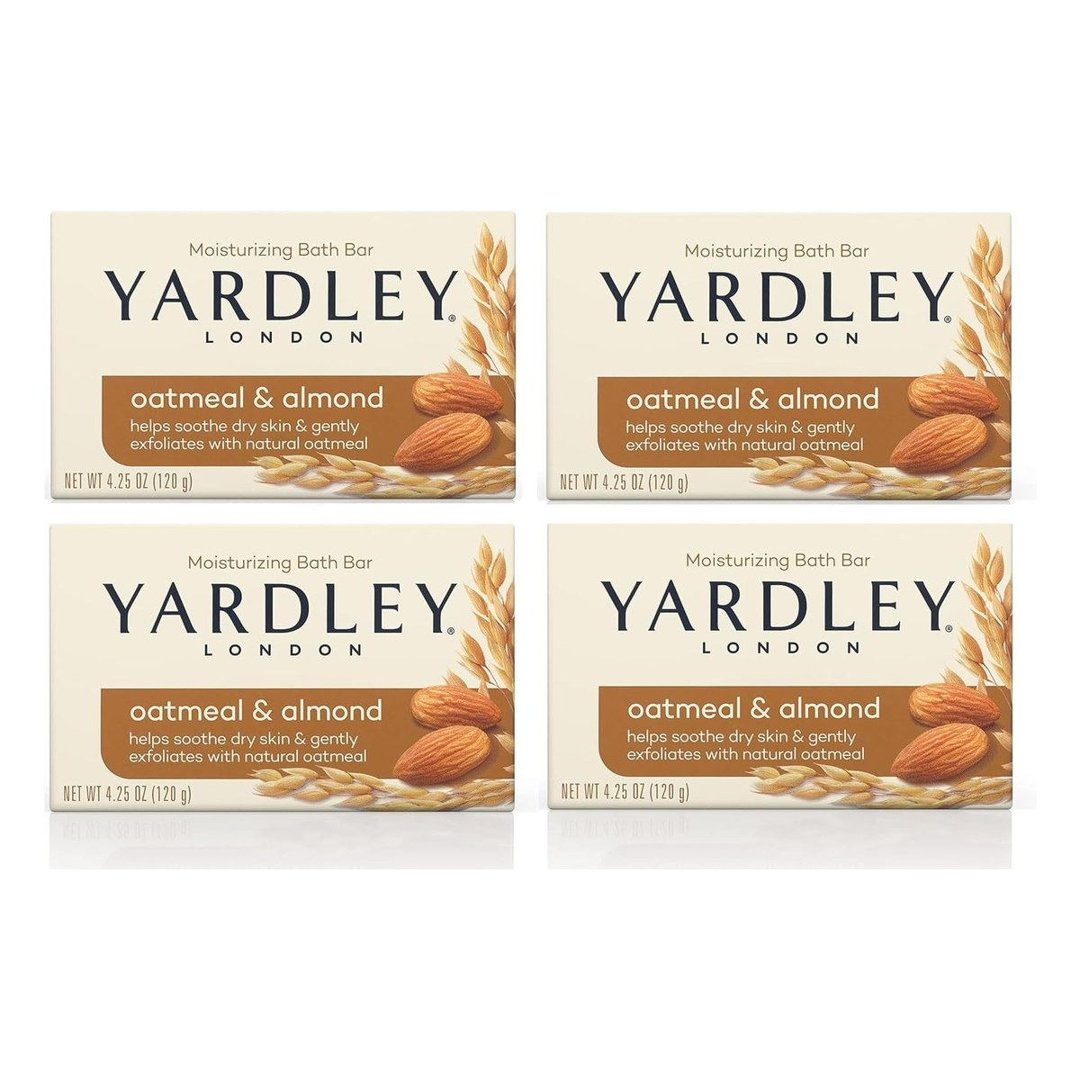 Yardley Oatmeal & Almond Bar Soap Pack(4 480g